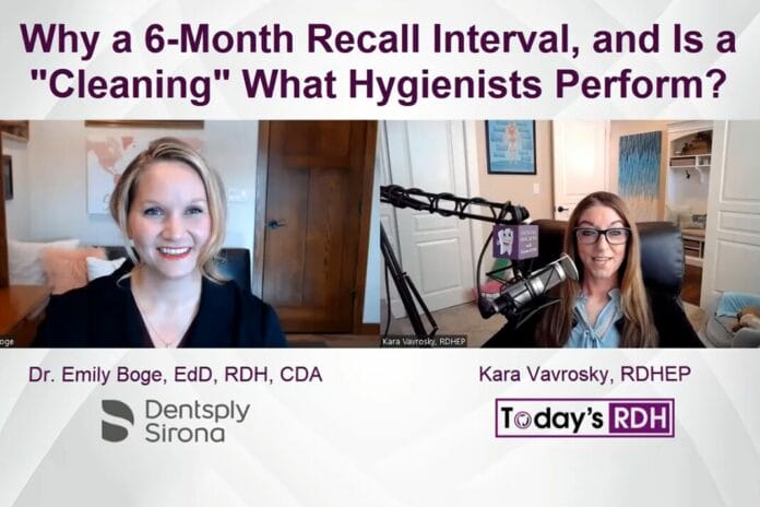 VIDEO: Hygiene Chat – Why a 6-month Recall Interval, and is a “Cleaning” What Hygienists Perform?